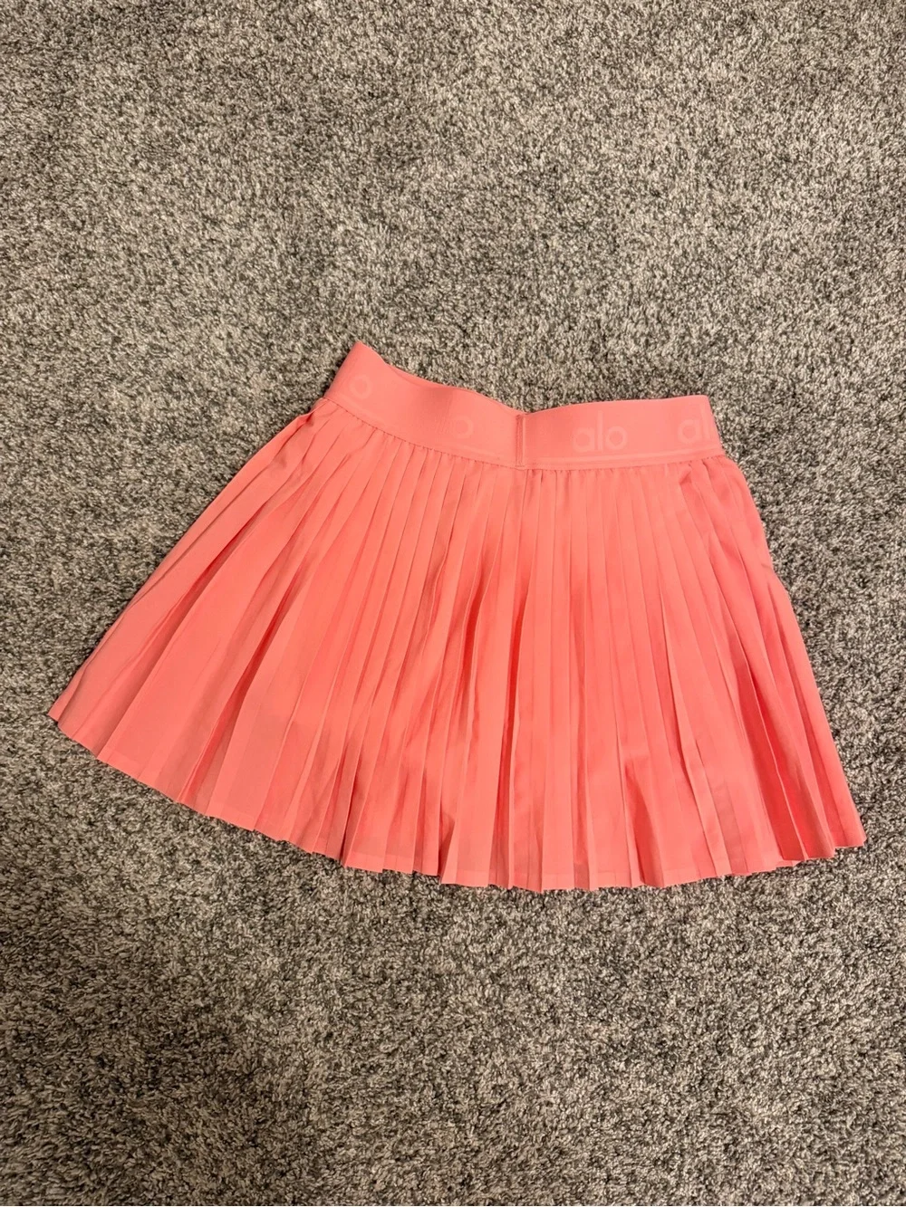 ALO Yoga Coral Pink Grand Slam Athletic Skirt